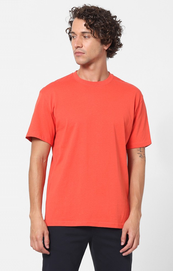 celio | Red Regular Fit T-Shirts