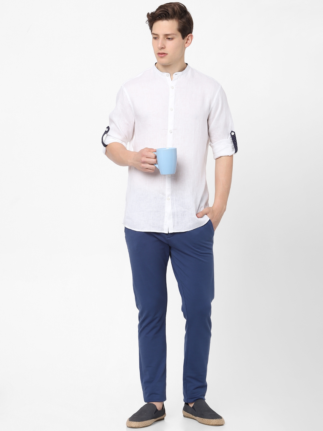 celio | White Full Sleeves Shirt 