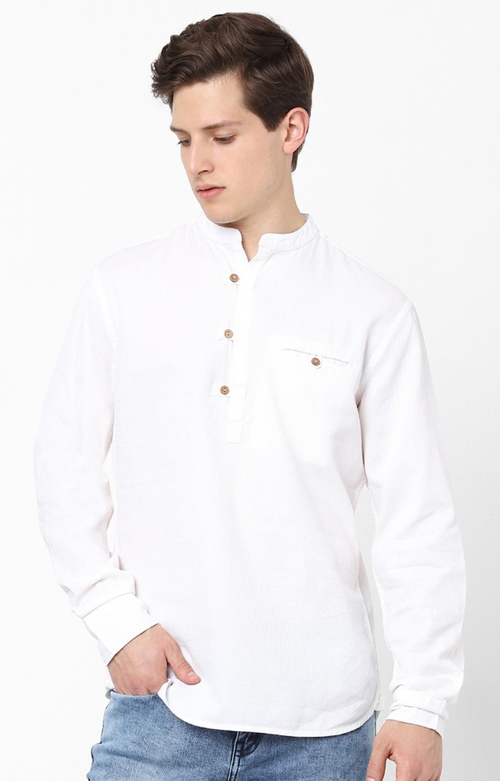 White Full Sleeves Shirt 