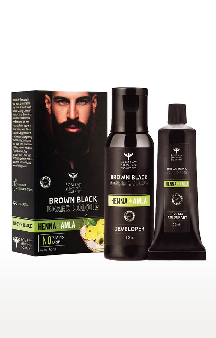 Bombay Shaving Company | Bombay Shaving Company Beard Colour For Men (Brown Black) with Henna & Amla