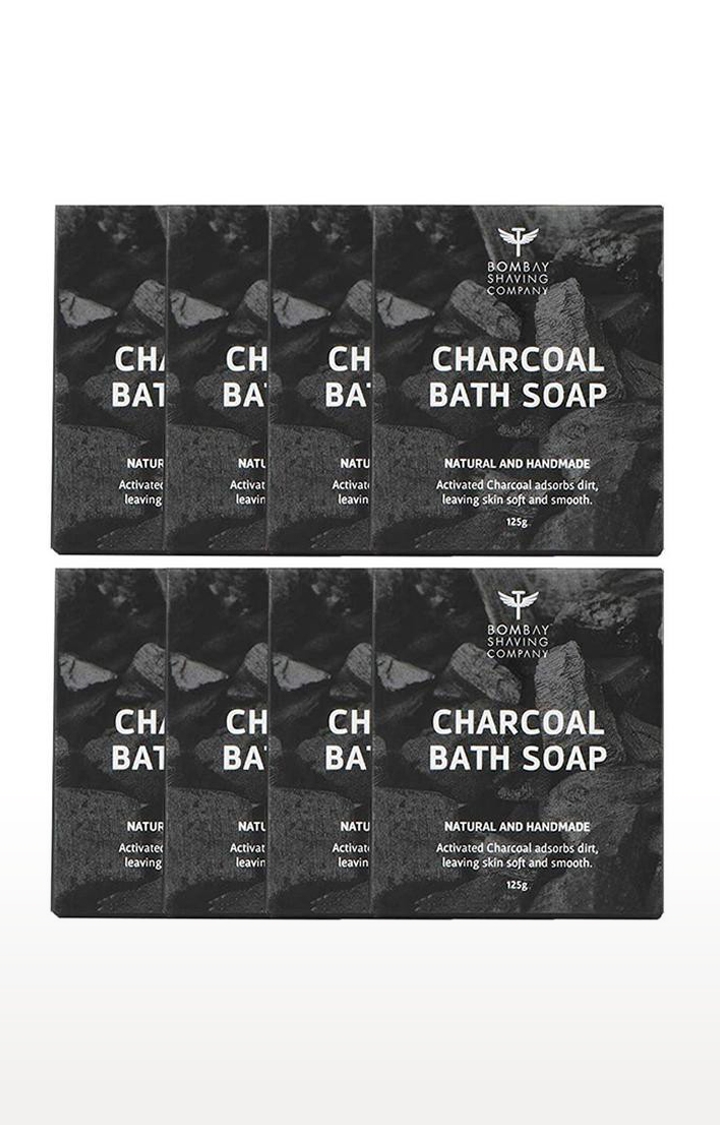 Bombay Shaving Company Activated Bamboo Charcoal Bath Soap (Pack of 8)