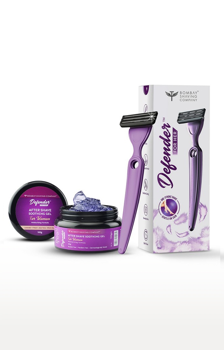 Defender For Her Razor and Soothing Gel For Women