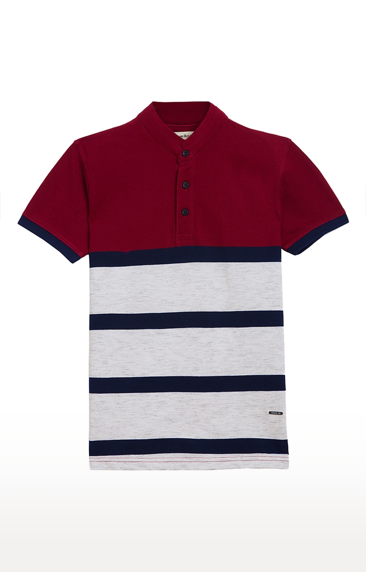 Crimsoune Club | Red Striped T-Shirt