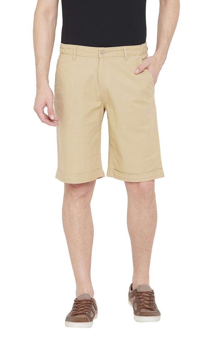 Crimsoune Club | Khaki Solid Shorts