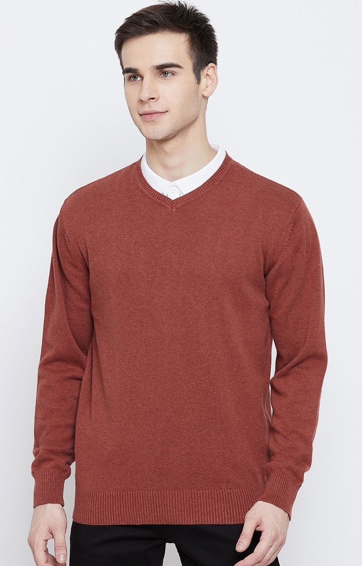 Red Solid Sweaters
