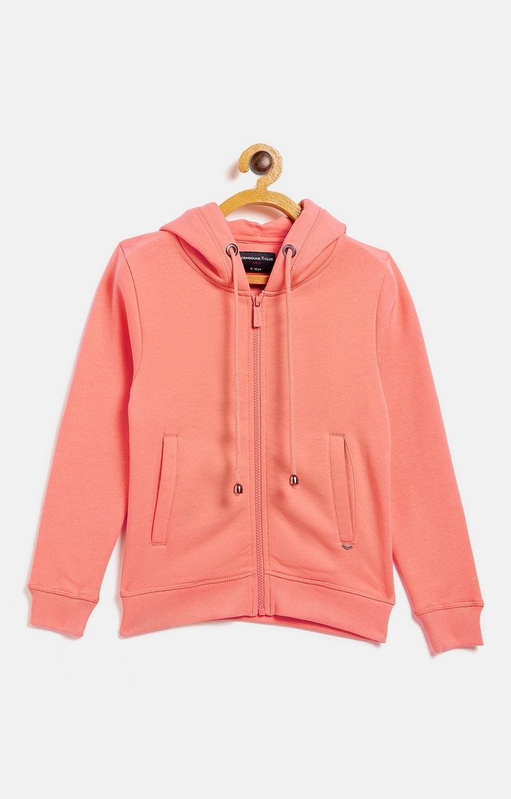 Crimsoune Club | Pink Solid Sweatshirts