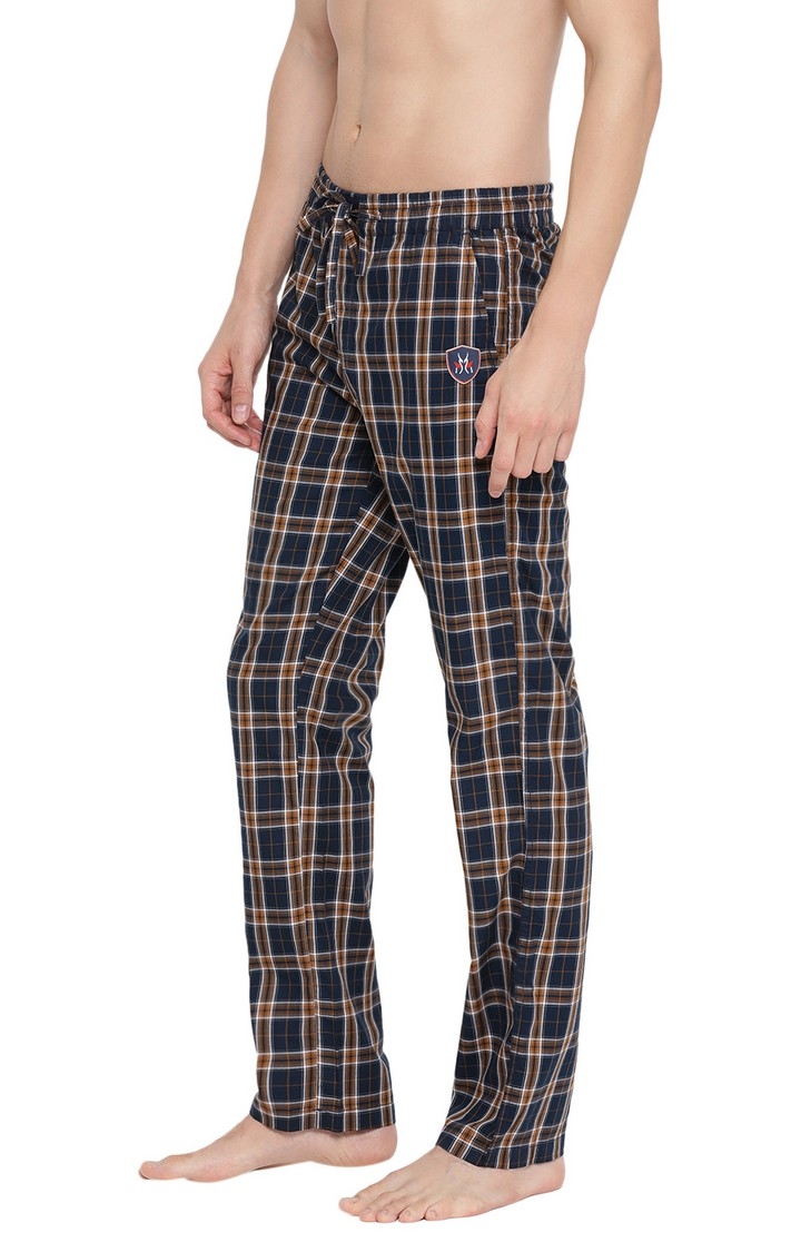 Brown Checked Trackpants