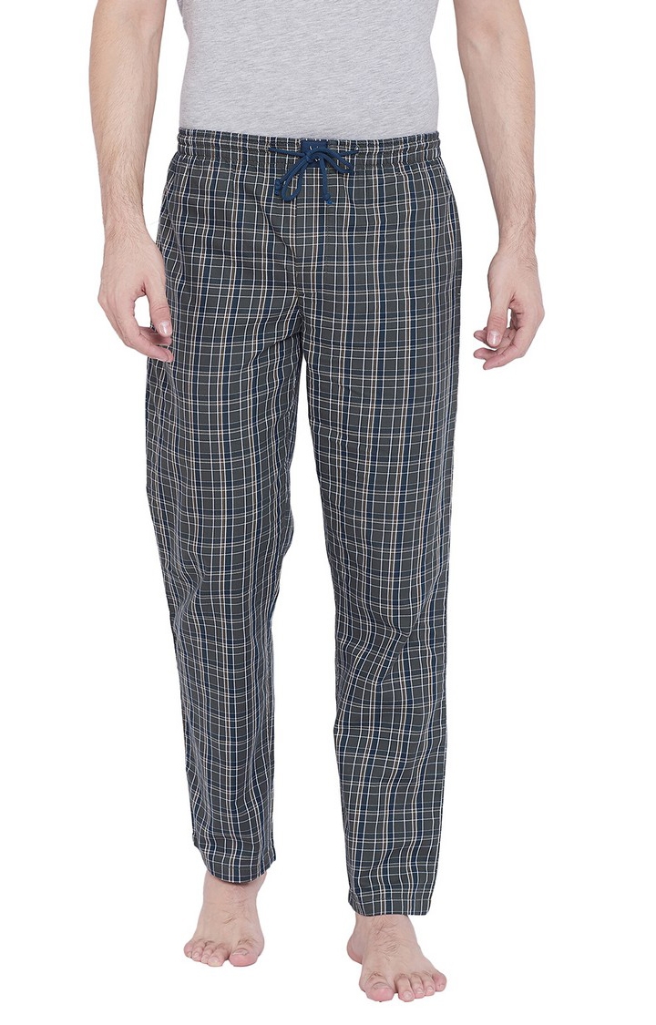 Gery Checked Trackpants