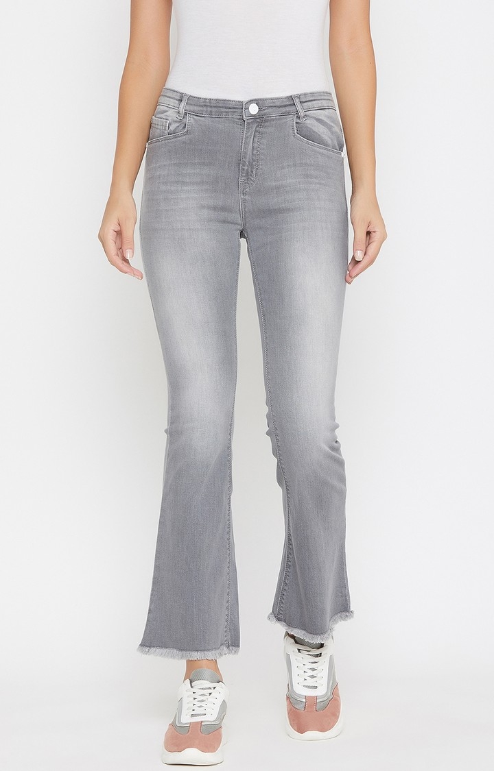 Gery Solid Bootcut Jeans