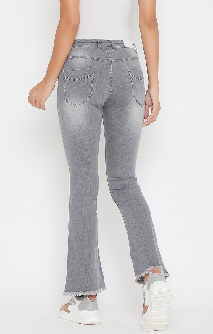 Gery Solid Bootcut Jeans