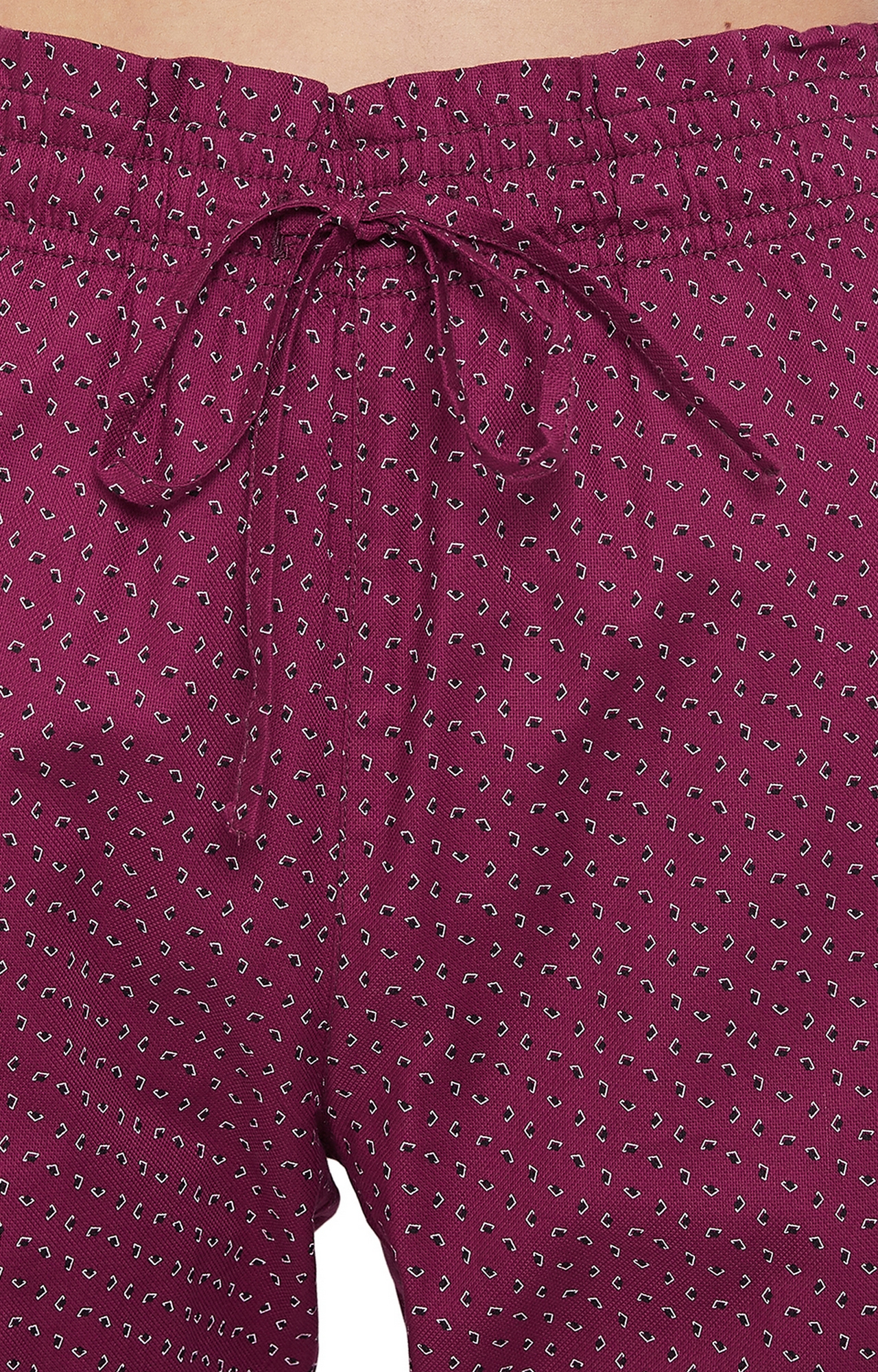 Crimsoune Club Purple Printed Womens Night Suit