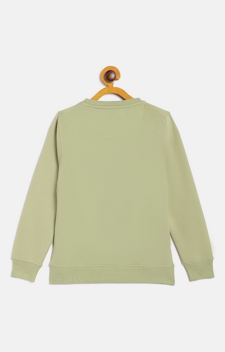 Green Solid Sweatshirts