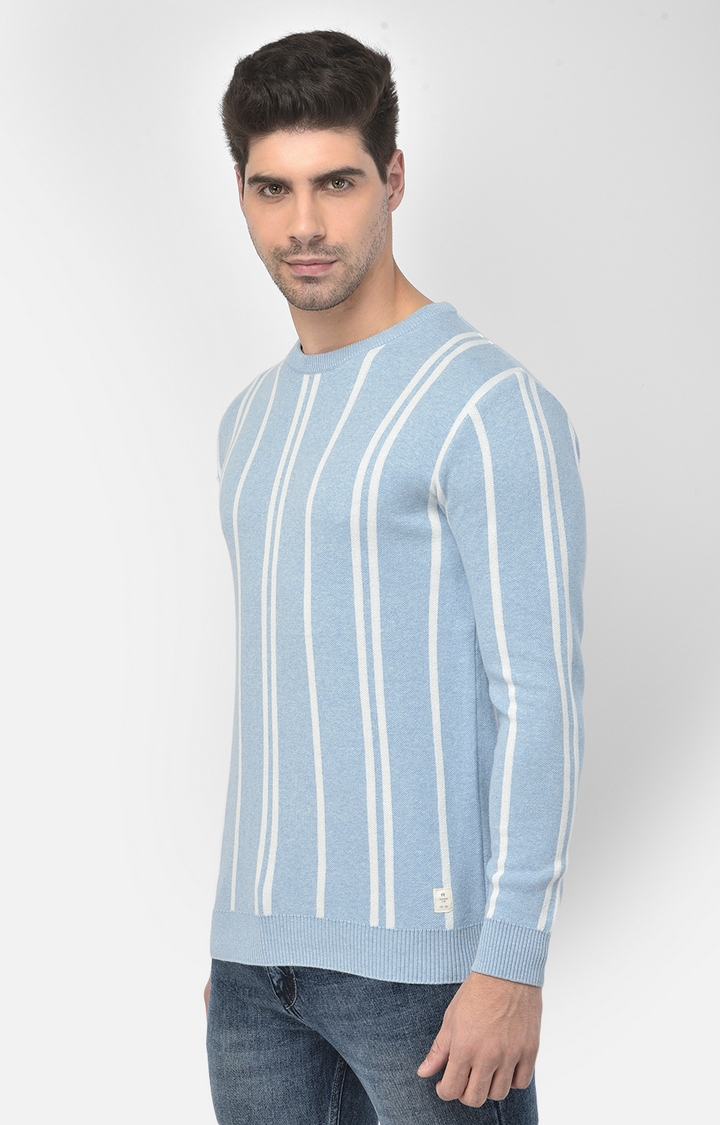 Blue Striped Sweaters