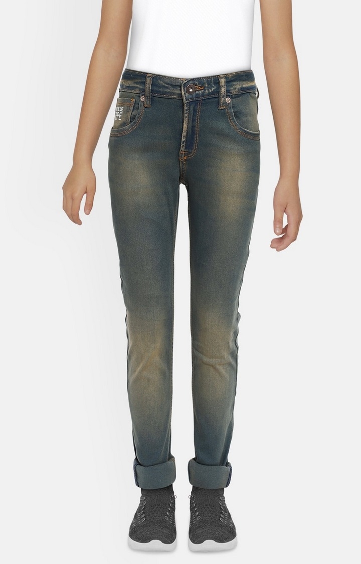 Pepe Jeans | Green Solid Jeans