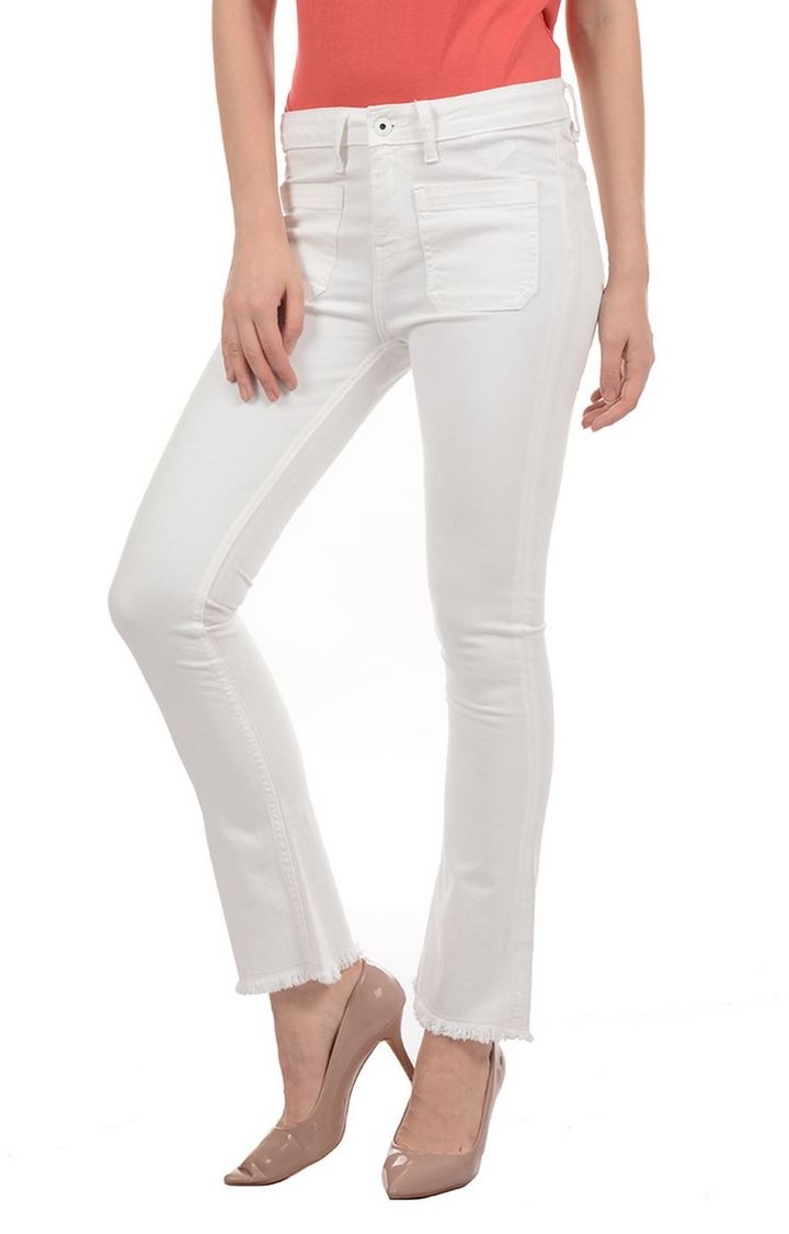 Pepe Jeans | White Solid Jeans