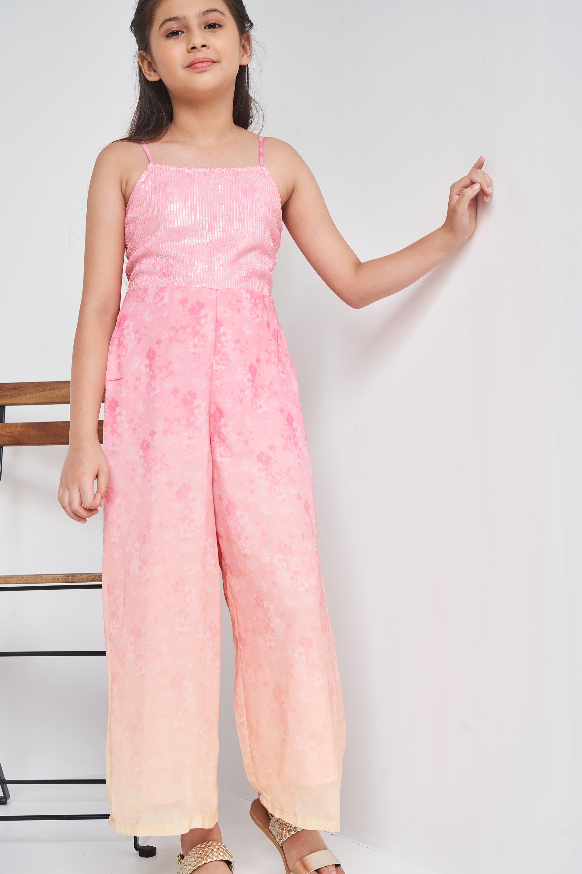 AND | AND Girl Straight Pink Jump Suit