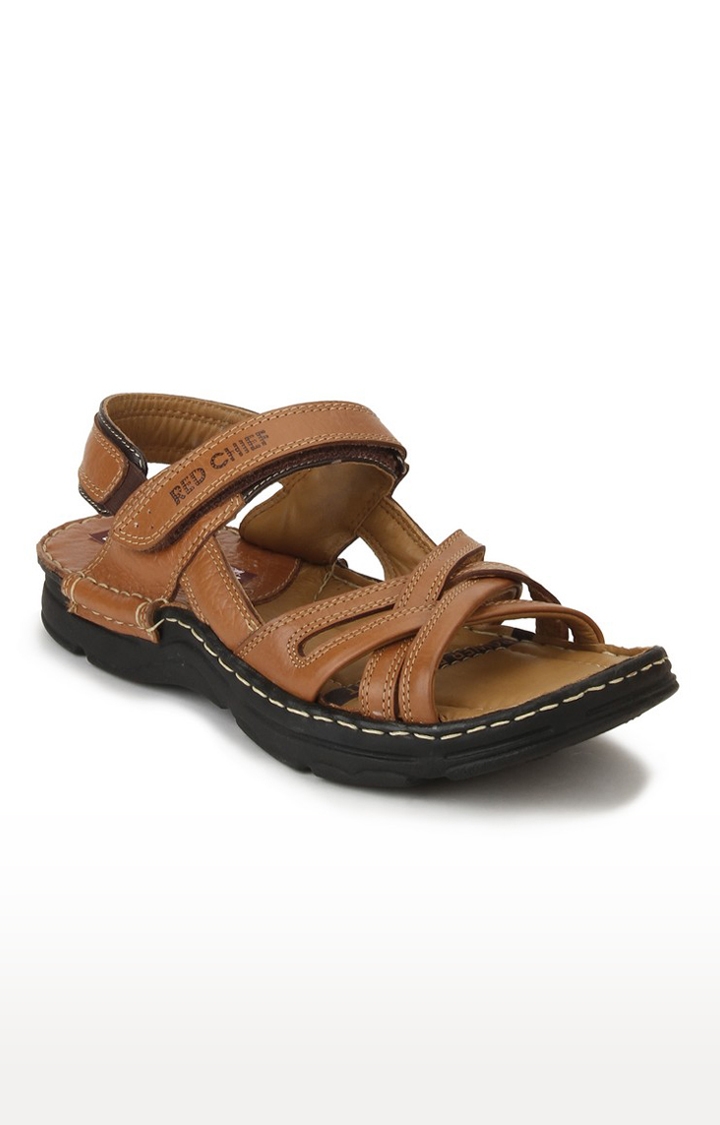 RED CHIEF | Men's Brown Leather Sandals