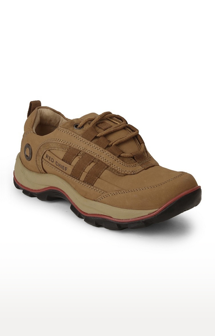 RED CHIEF | Men's Rust Leather Casual Lace-ups