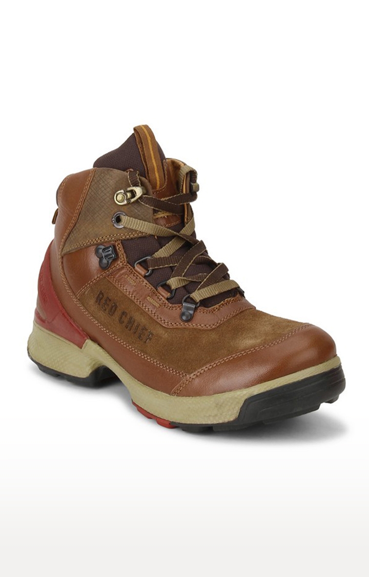 RED CHIEF | Men's Tan Leather Boots