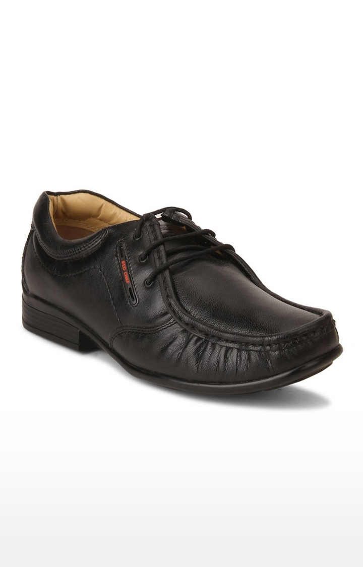 RED CHIEF | Men's Black Leather Formal Lace-ups
