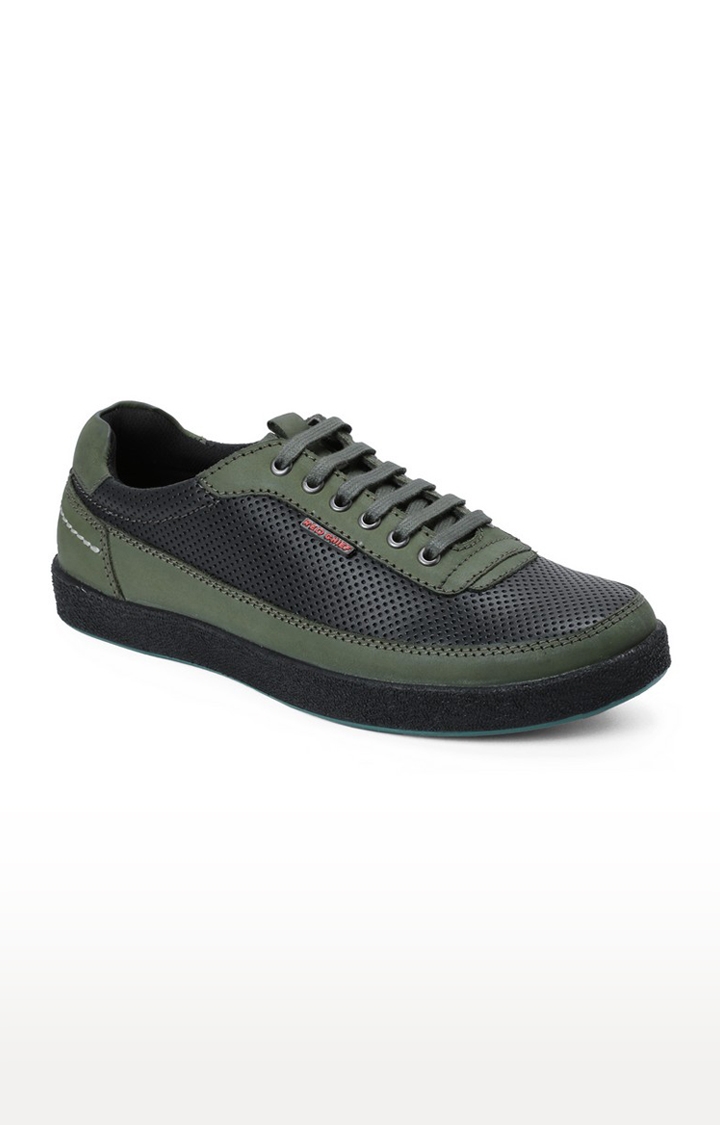 Men's Green Casual Lace-ups
