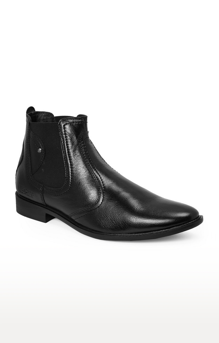 RED CHIEF | Men's Black Leather Boots