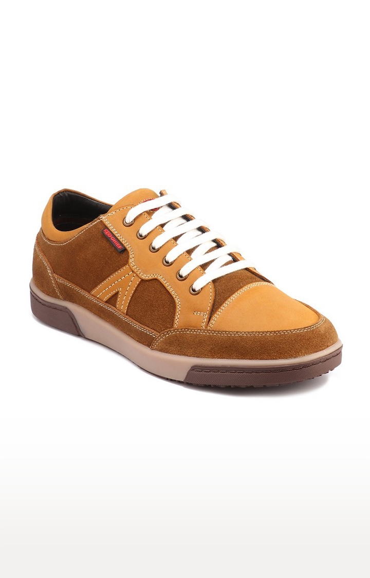 Men's Brown Leather Sneakers