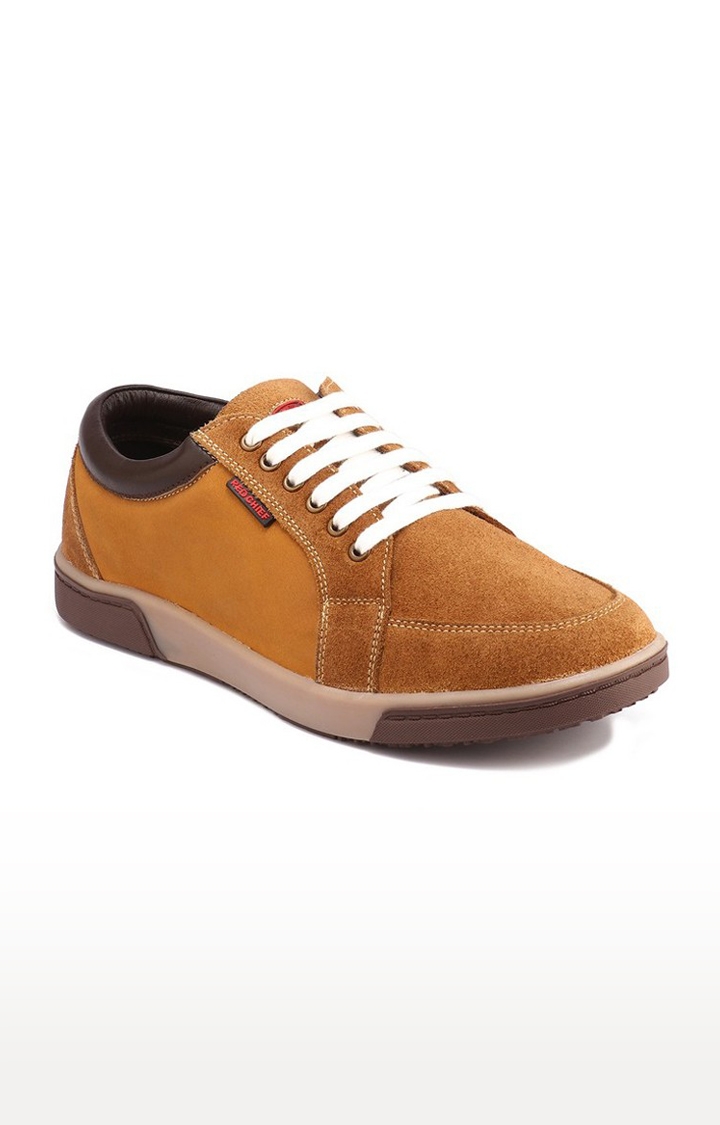 RED CHIEF | Men's Brown Leather Sneakers