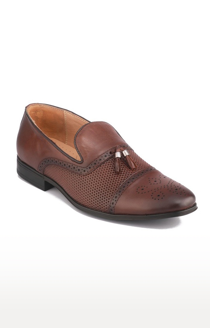 RED CHIEF | Men's Brown Leather Loafers