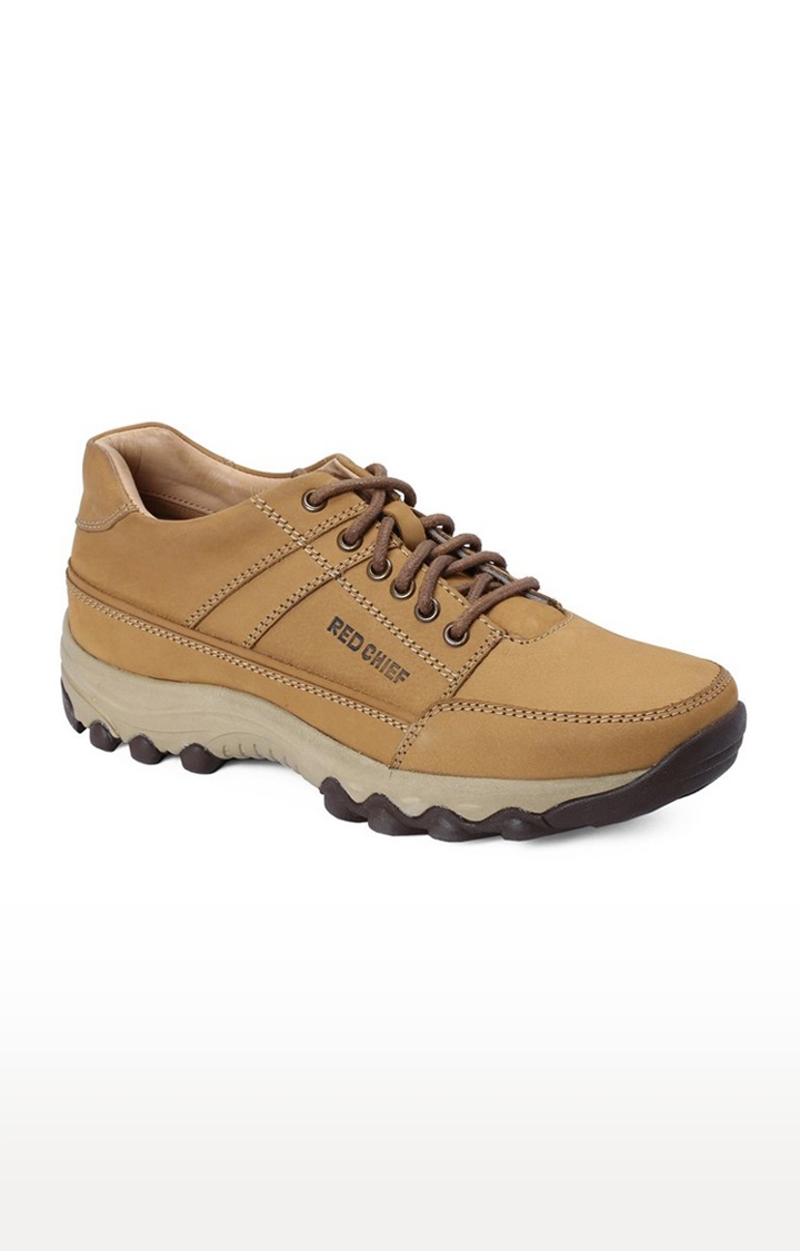 RED CHIEF | Men's Brown Leather Casual Lace-ups