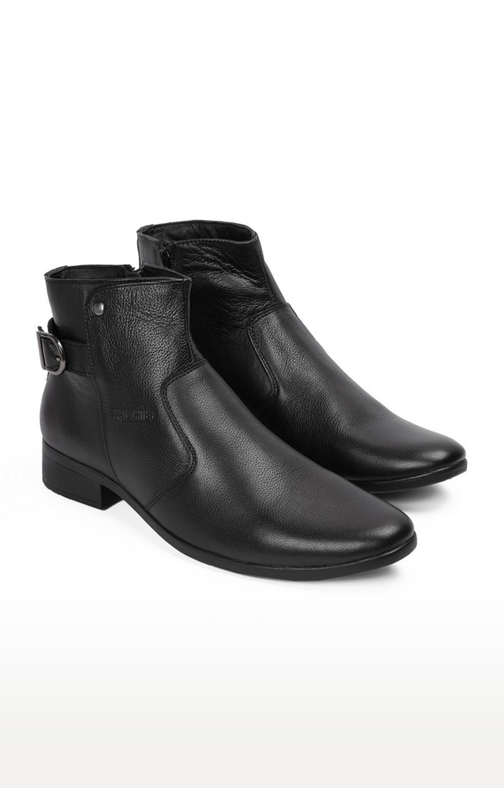 Men's Black Leather Boots