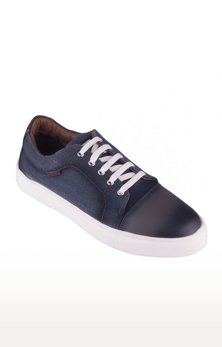 RED CHIEF | Men's Blue Leather Sneakers