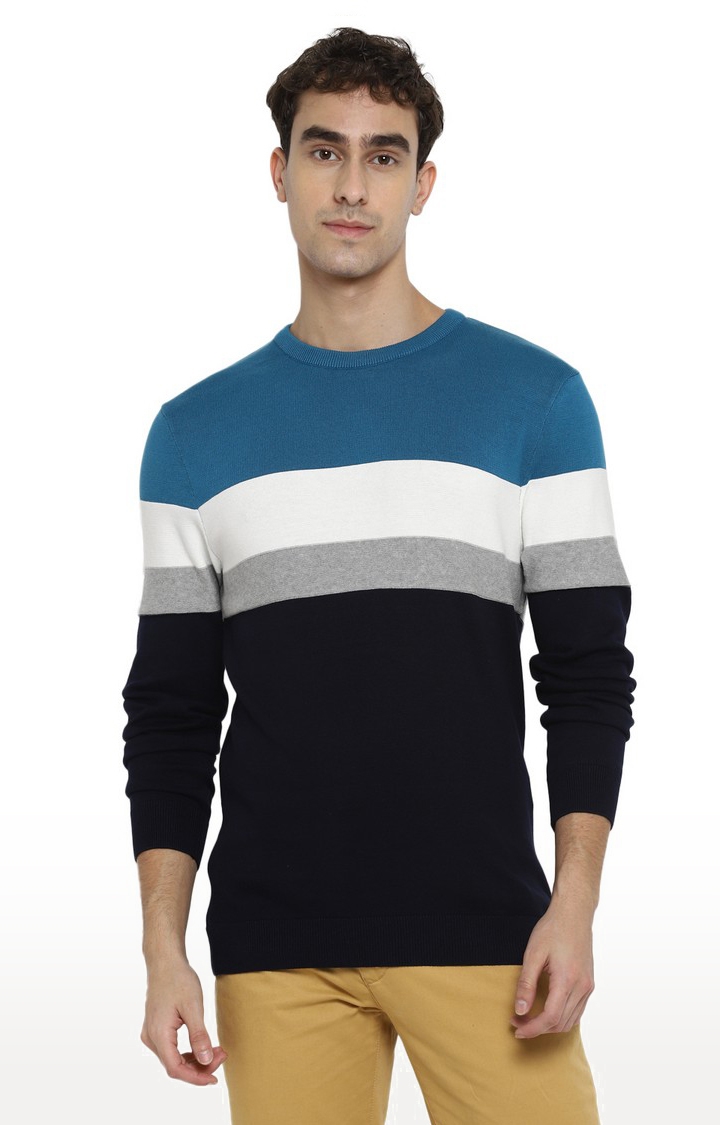 Men's Multicolour Cotton Blend Sweaters