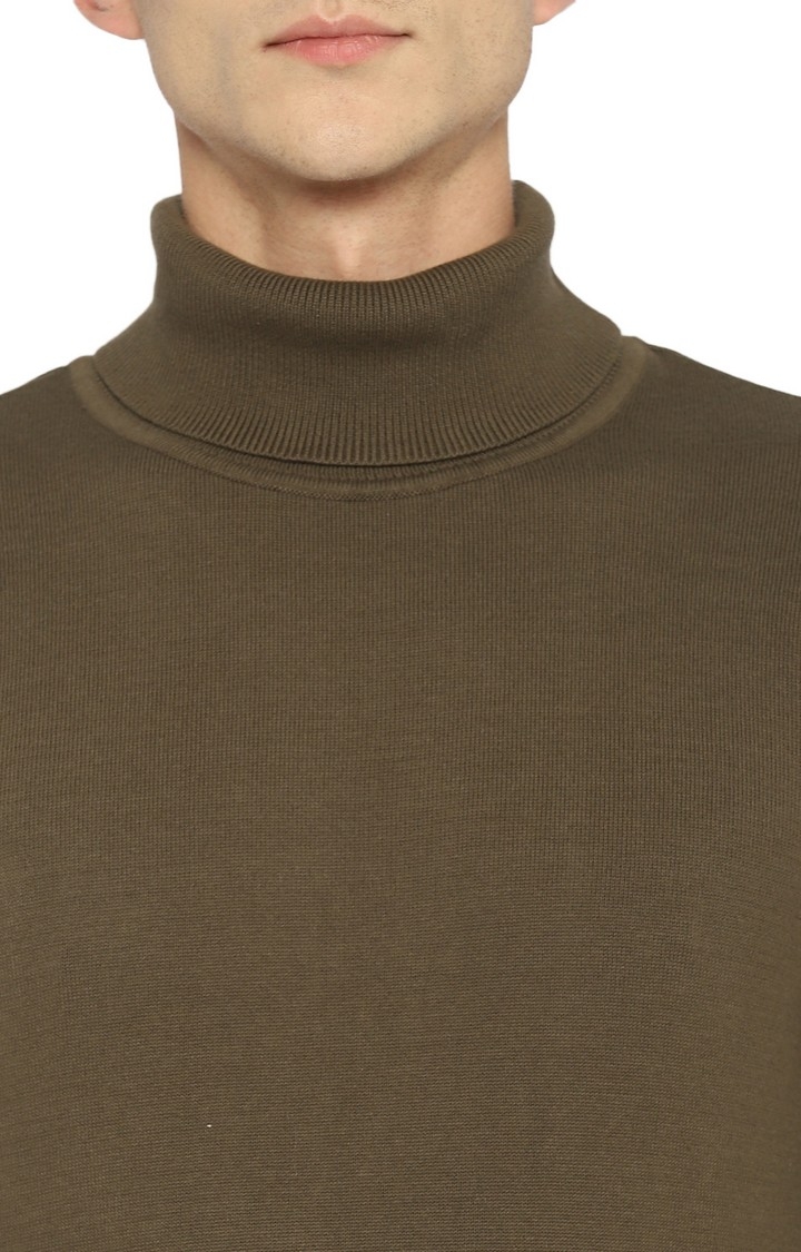 Men's Green Cotton Sweaters