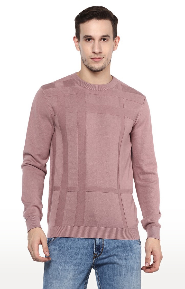 RED CHIEF | Men's Pink Cotton Blend Sweaters