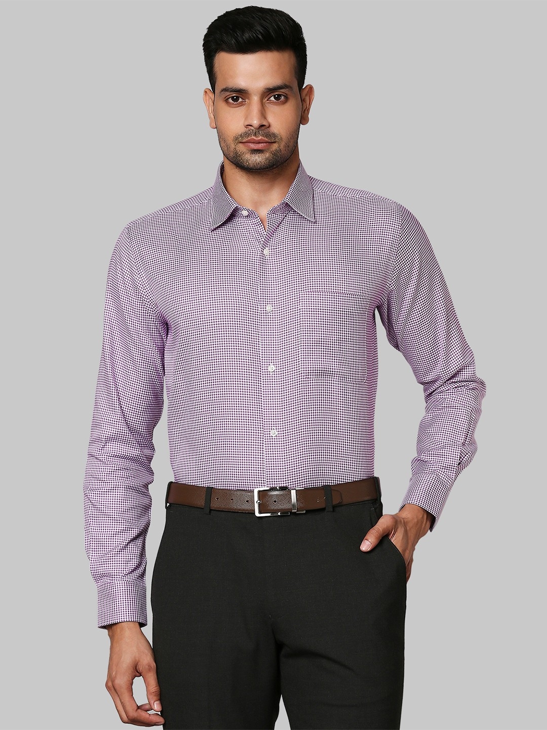 Raymond | Raymond Purple Formal Shirts For Men