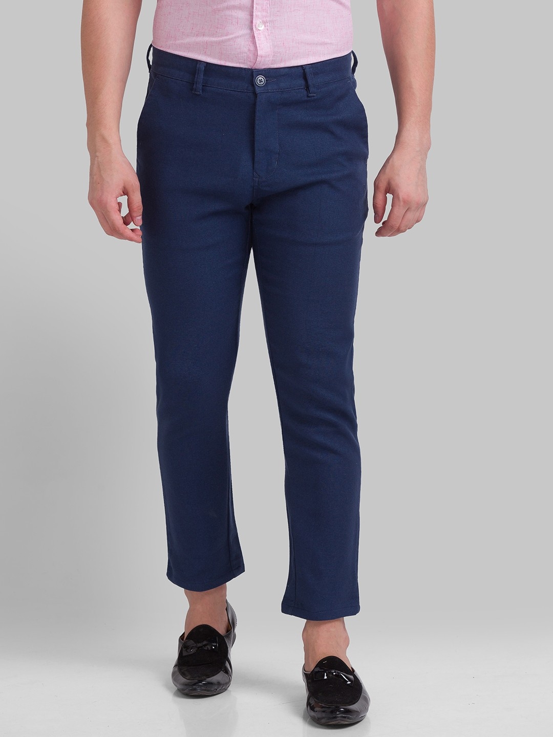 PARX | PARX Blue Formal Trousers For Men