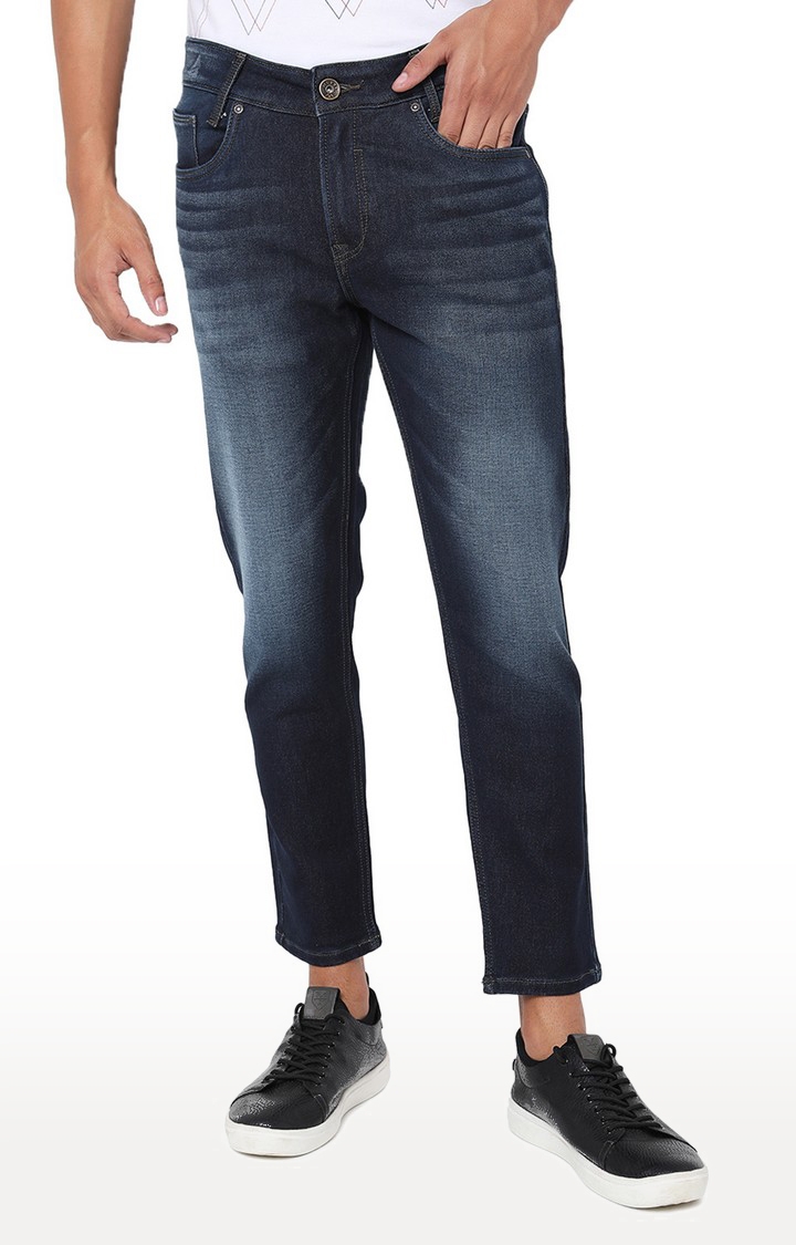 MUFTI | Men's Blue Straight Fit Jeans