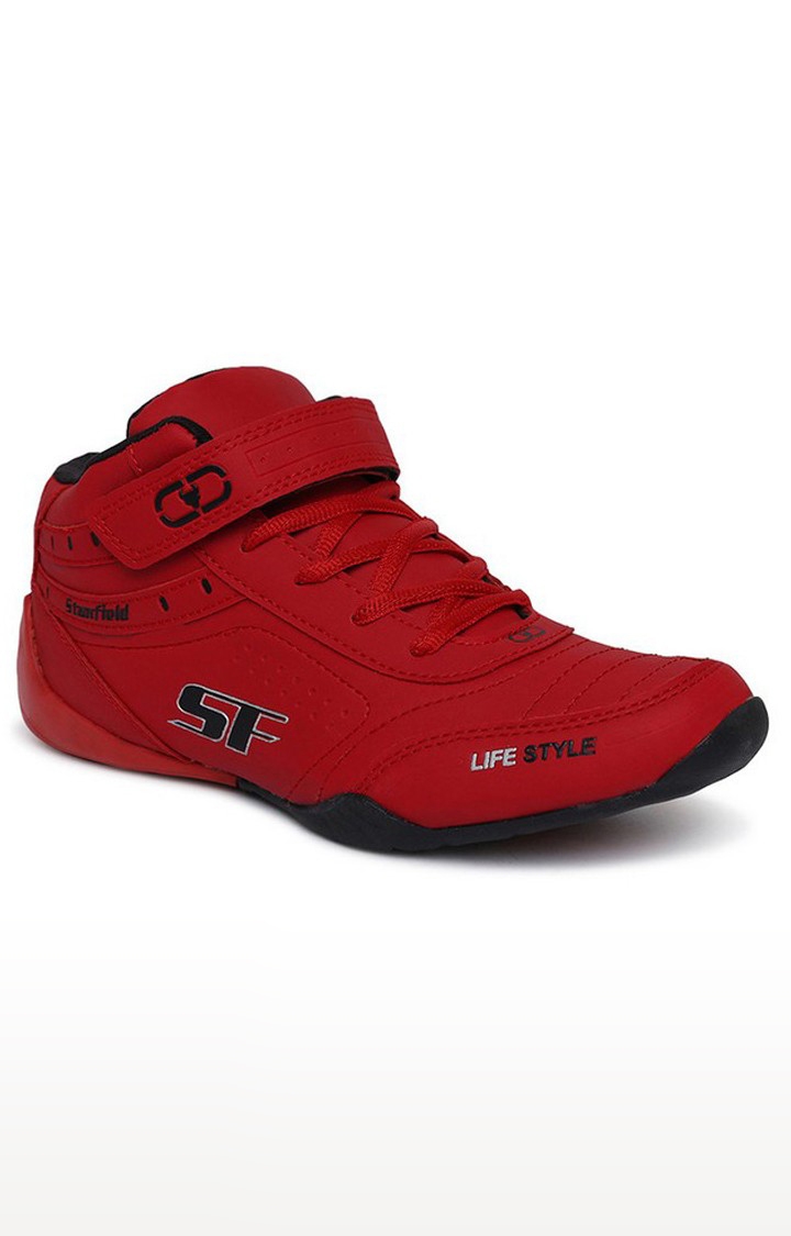 Stanfield Sf Fusion Men's Ankle Lace-Up Shoe Red & Black
