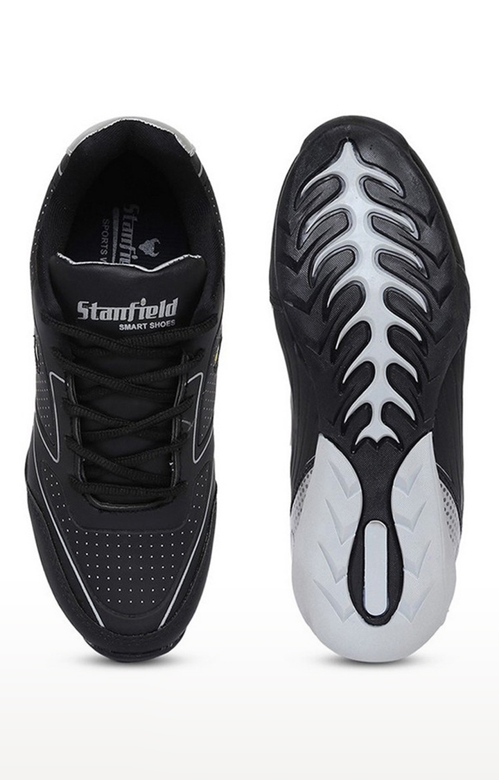 Stanfield Sf Fusion Men's Lace-Up Shoe Black & White