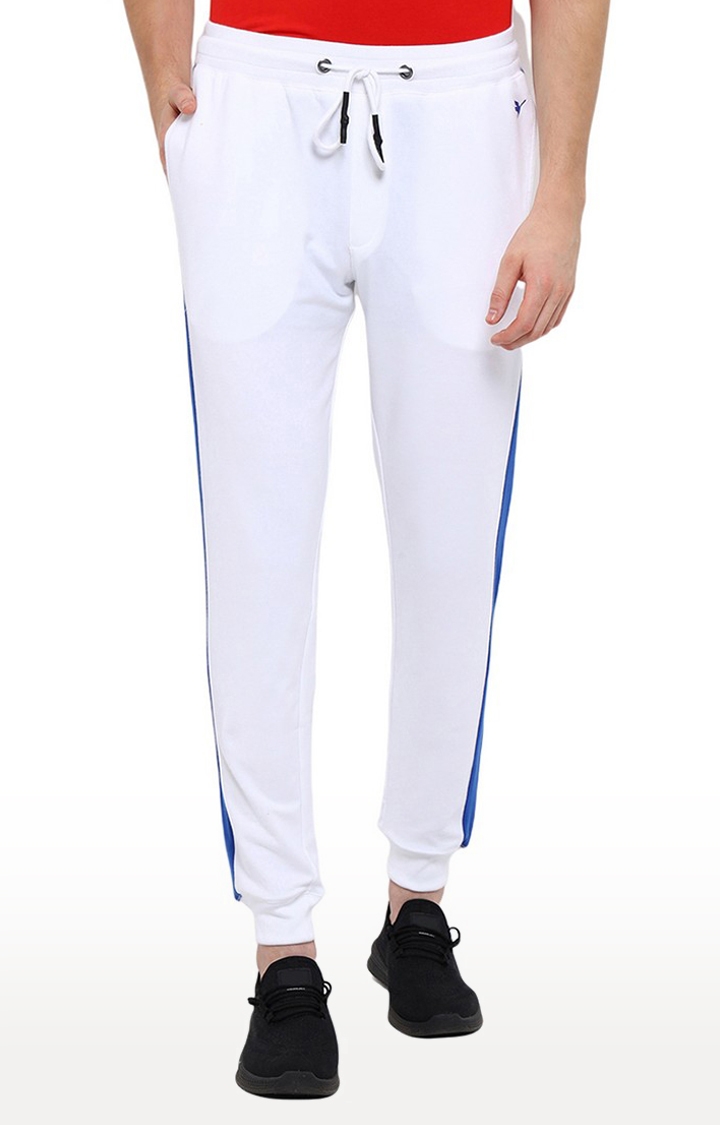 Cotton Rich Lycra Track Pant With Side Stripe