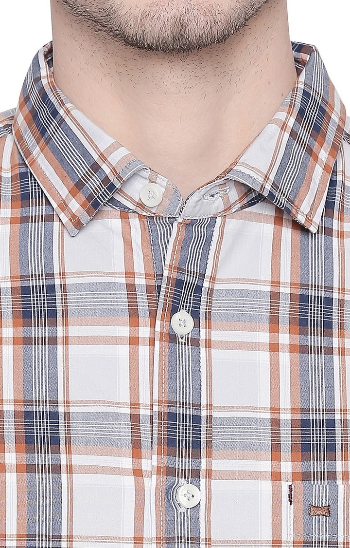 Blue Checked Casual Shirts