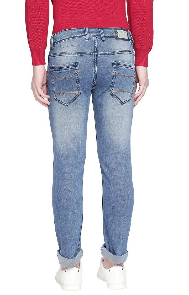 Basics | Blue Solid Jeans 3