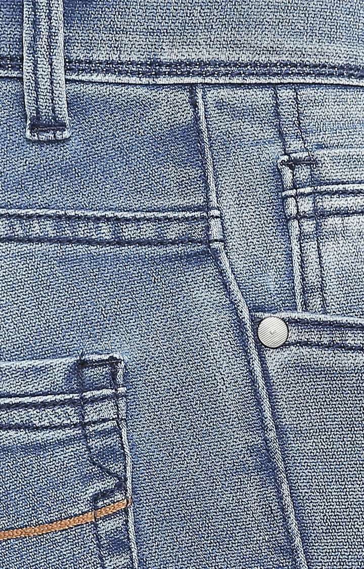 Basics | Blue Solid Jeans 4