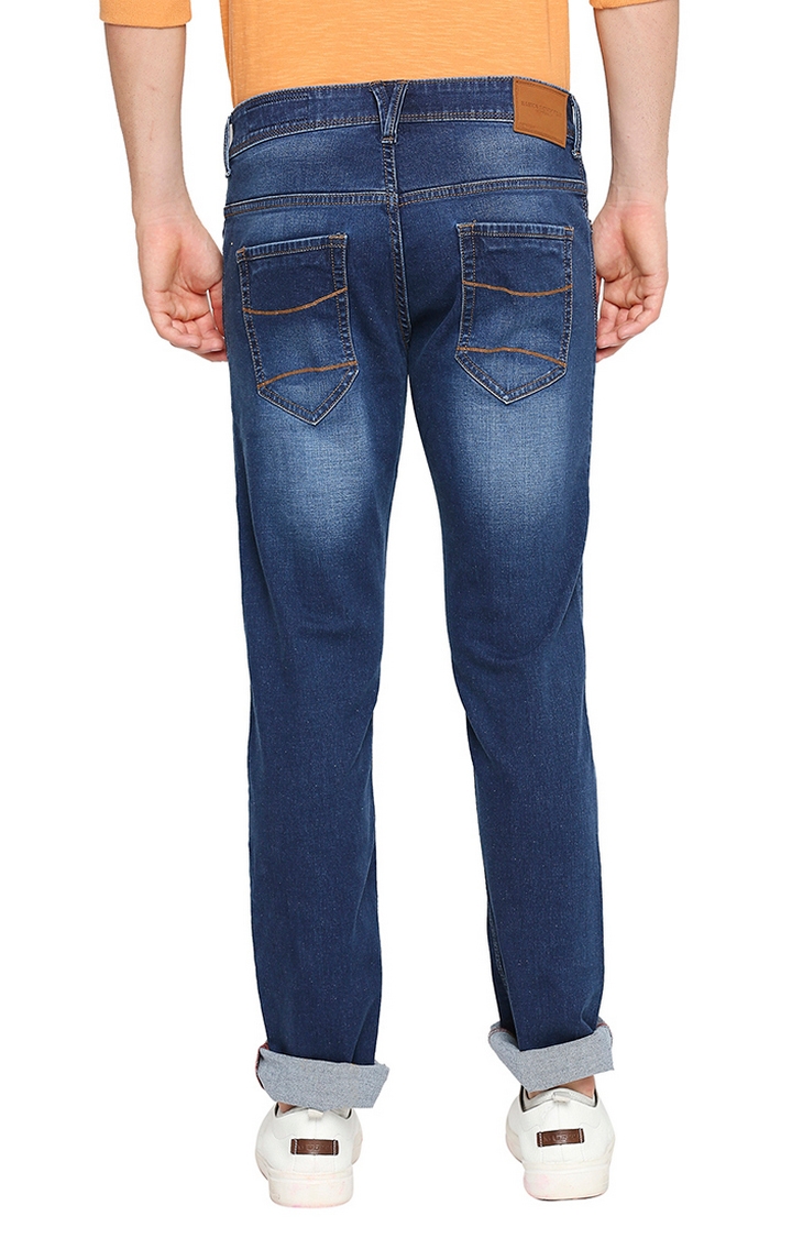 Basics | Blue Solid Jeans 3