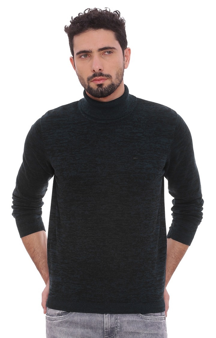 Basics | Blue Solid Sweaters