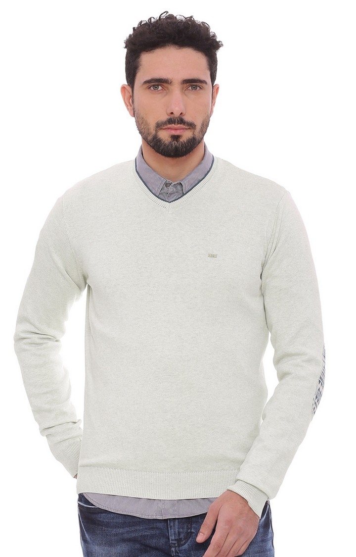 Basics | Beige Solid Sweaters