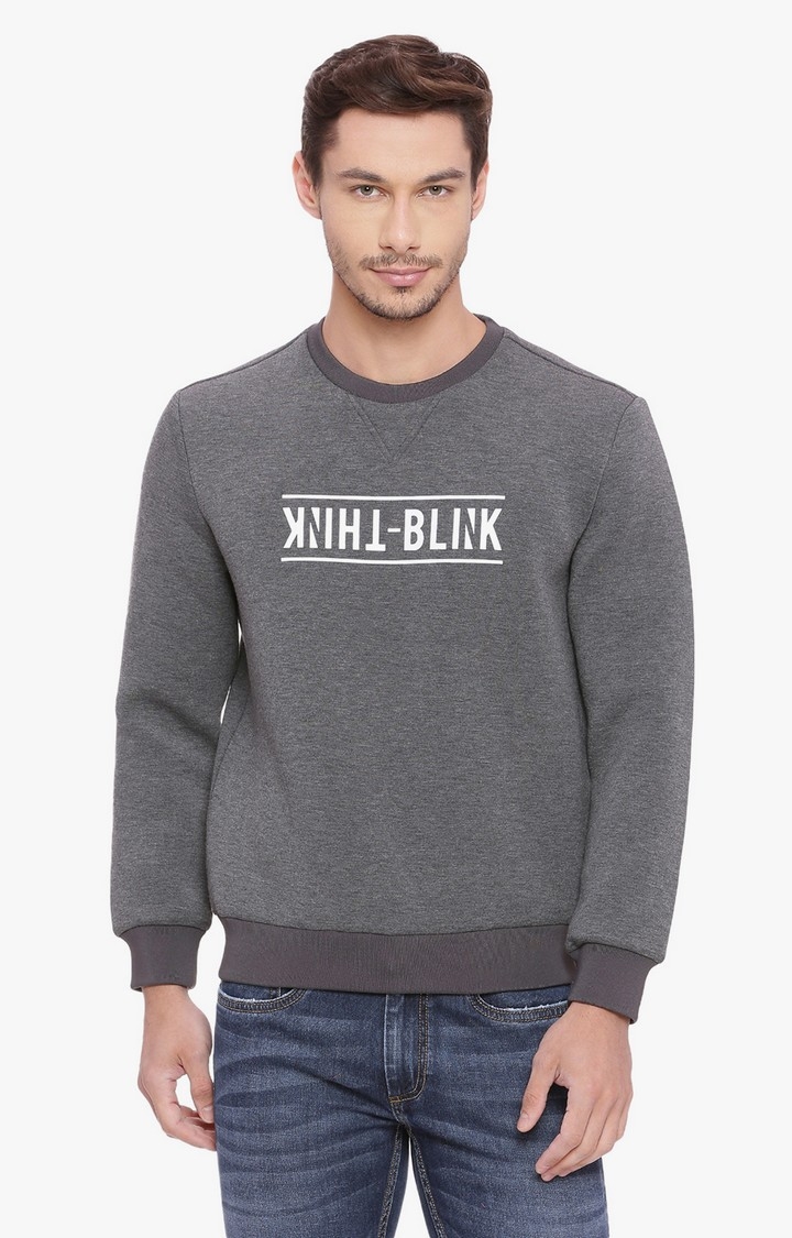 Basics | Grey Printed Sweaters