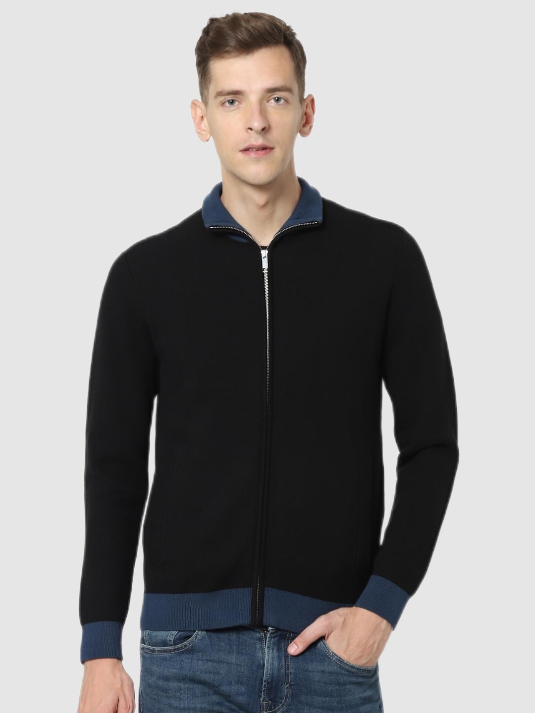 Celio Black Logo Regular Fit Sweater