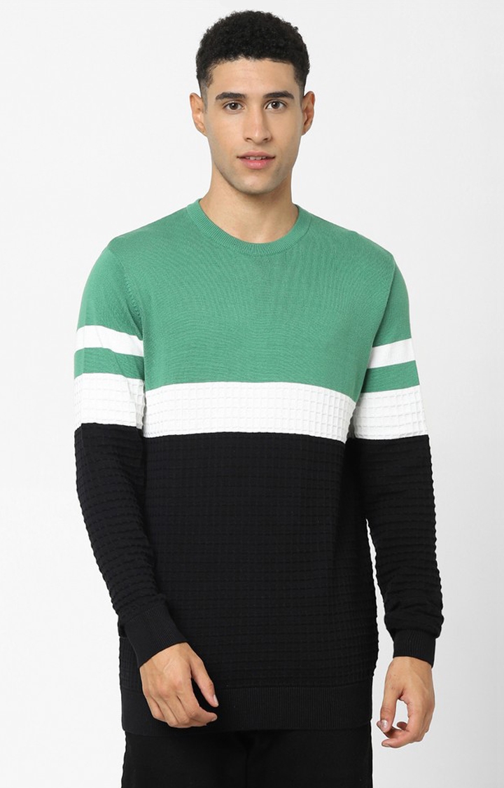 celio | Black Color Regular Fit Block Sweater